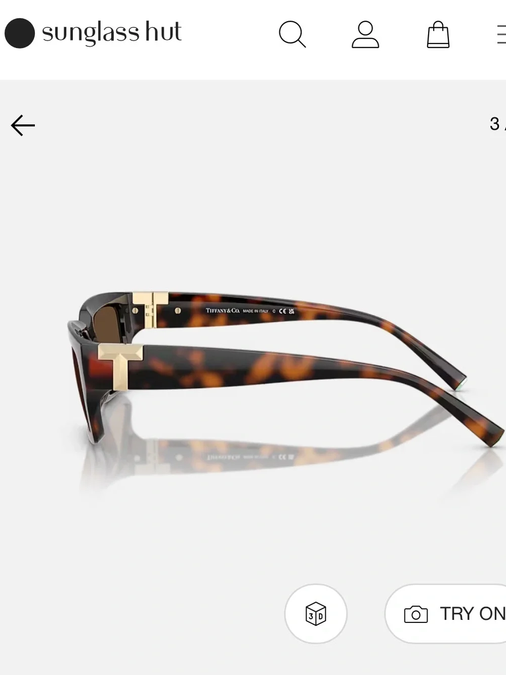Tiffany & Co. Tortoise Brown Sunglasses